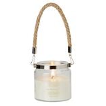 Bougie photophore avec anse corde Sylver orchid