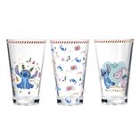 Verre haut x3 Disney Stitch Noël 300ml