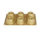 Moule &agrave; g&acirc;teau silicone dor&eacute; kouglof 6 portions 19x27cm