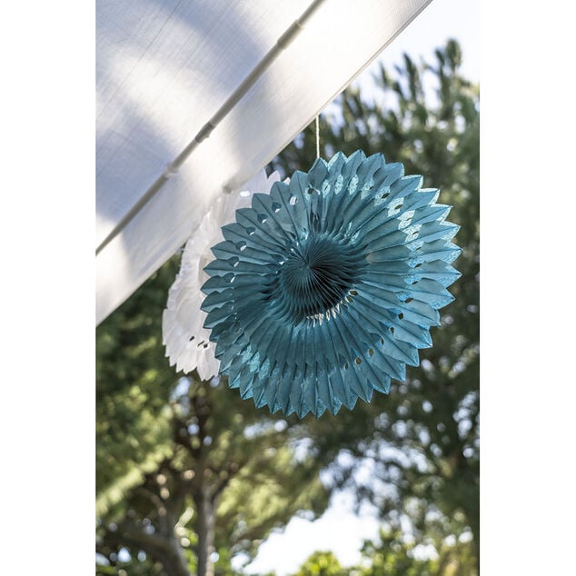 Rosace blanche à suspendre