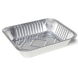 Barquette alu pour barbecue x5 L32x26,5xH6,5cm