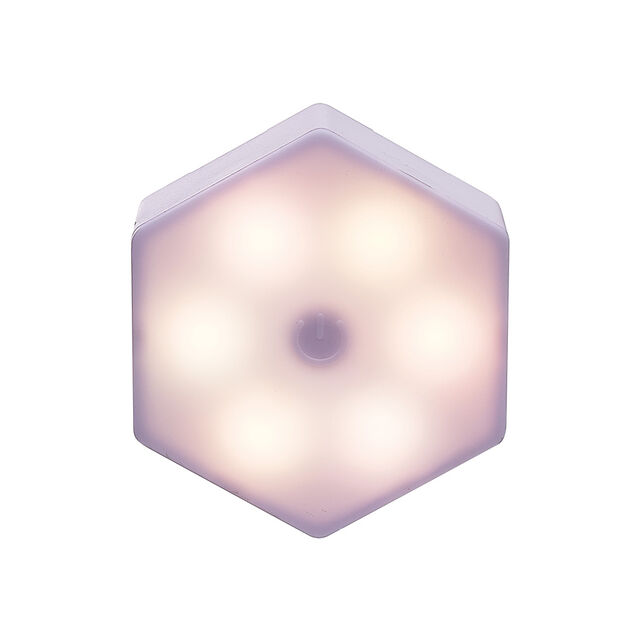 Lampe LED adhésive forme hexagone x3