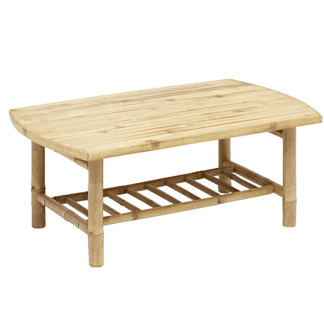 Table basse de jardin Laos en bambou 90x55xH37cm