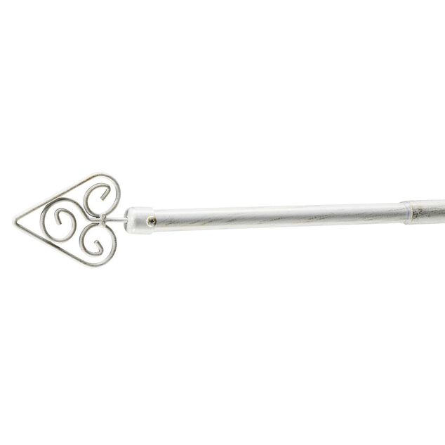 Kit tringle coeur blanc L95-180cm