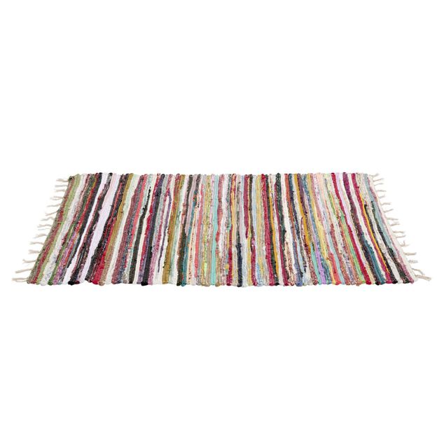 Tapis Chindi 140x70cm coton et polyester multicolore