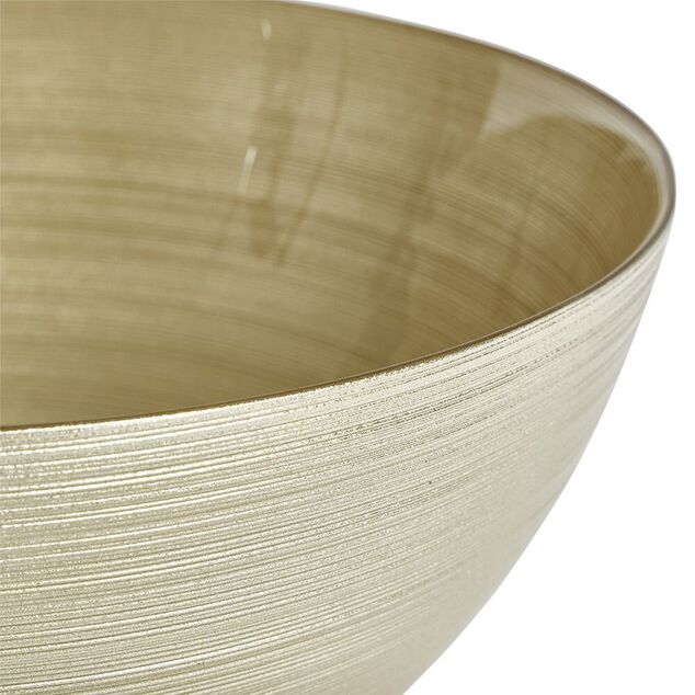 Saladier en verre dor&eacute; &Oslash;30xH10cm