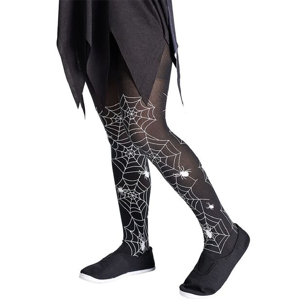 Collant enfant toile d'araign&eacute;e Halloween