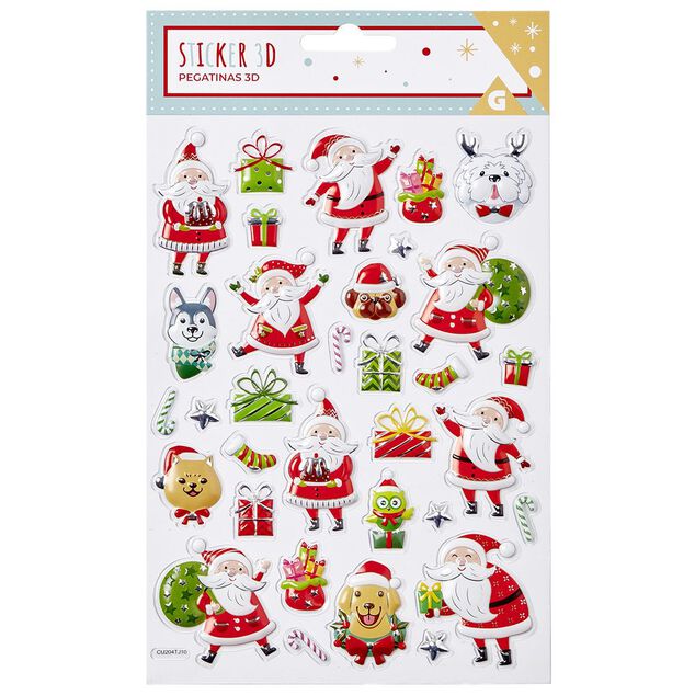 Stickers 3D de No&euml;l