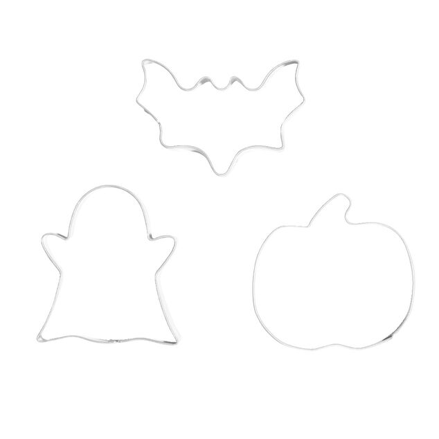 Lot de 3 moules &agrave; cookie en inox &Oslash;6cm