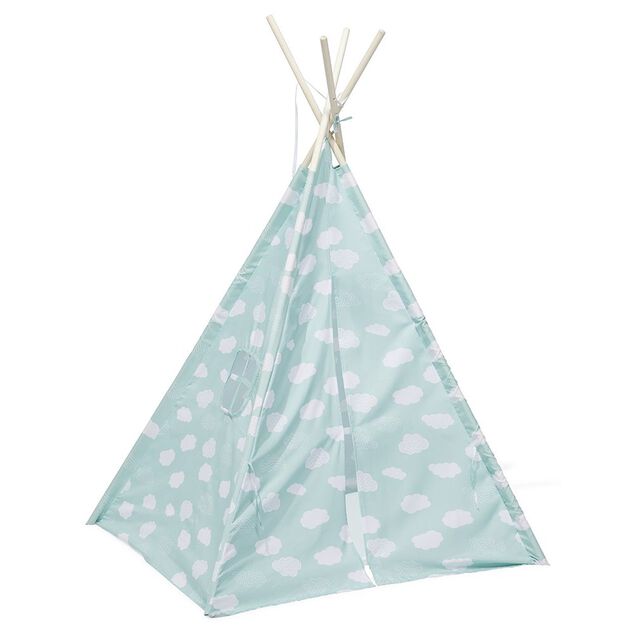 Tipi Dream polyester bleu nuage - L120xP120xH160 cm