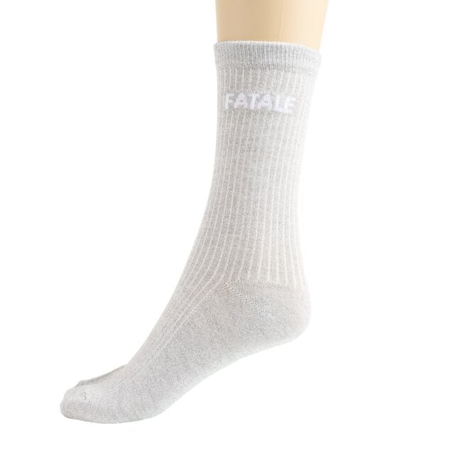 Calendrier de l'Avent chaussette paillette message haute et basse X12 paires multicolore