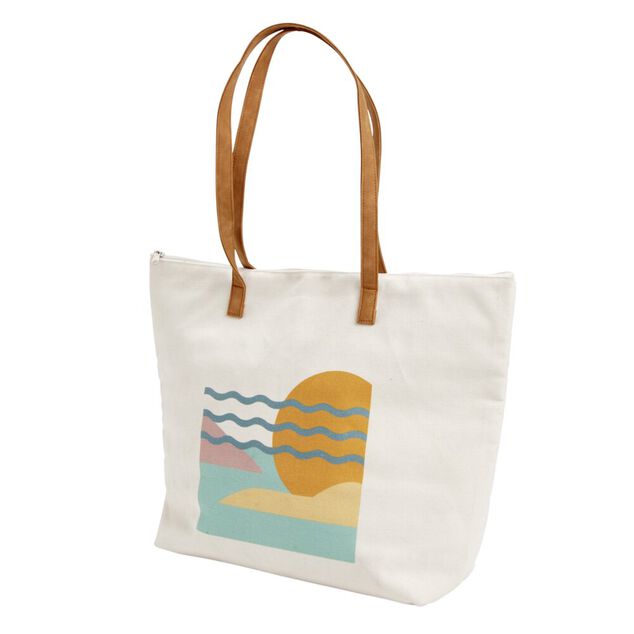 Sac isotherme fraîcheur aluminium 2 anses motif paysage 27L 53x53xH58cm