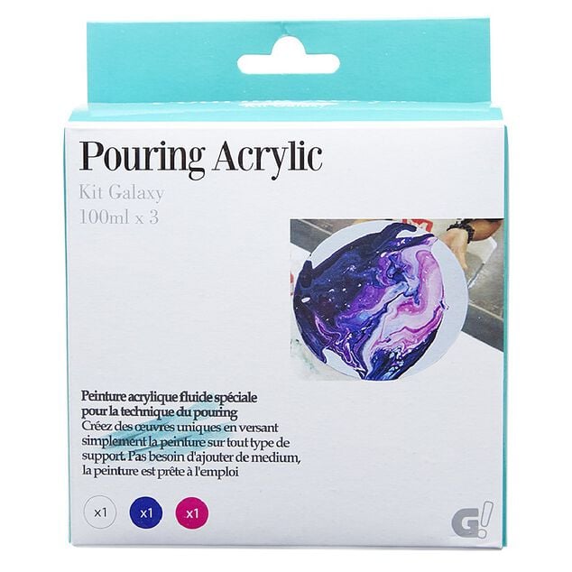 Peinture acrylique 3 couleurs