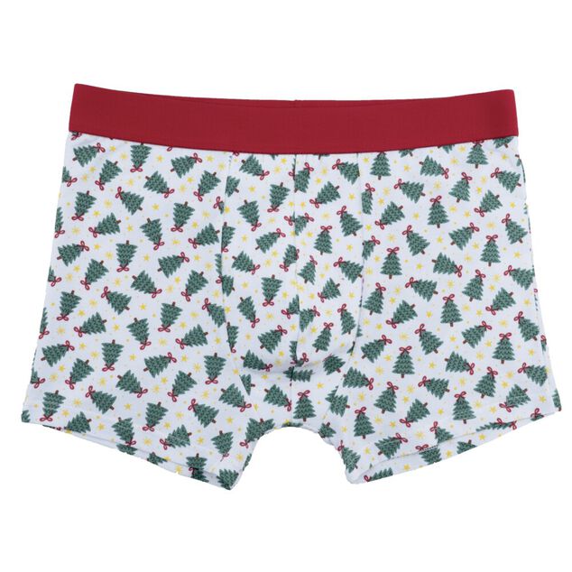 Cale&ccedil;on homme x2 coton bo&icirc;te cadeau No&euml;l S/M/L/XL (2 mod&egrave;les)