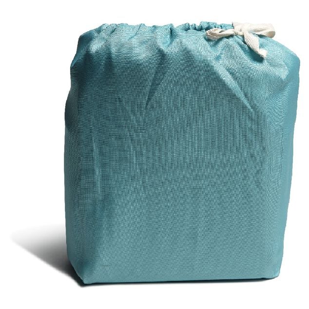 Pouf gonflable ext&eacute;rieur uni bleu lagon