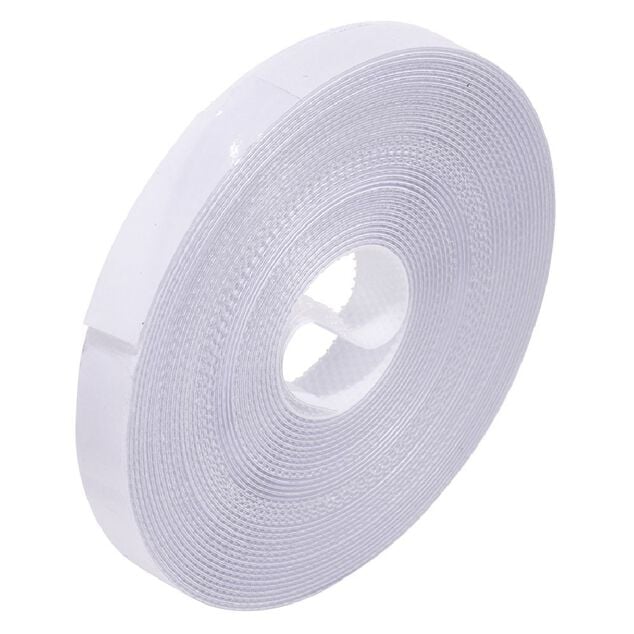 Ruban fermeture velcro blanc pour moustiquaire 6m
