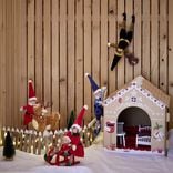 Maison de lutin farceur en carton H32x33x39cm