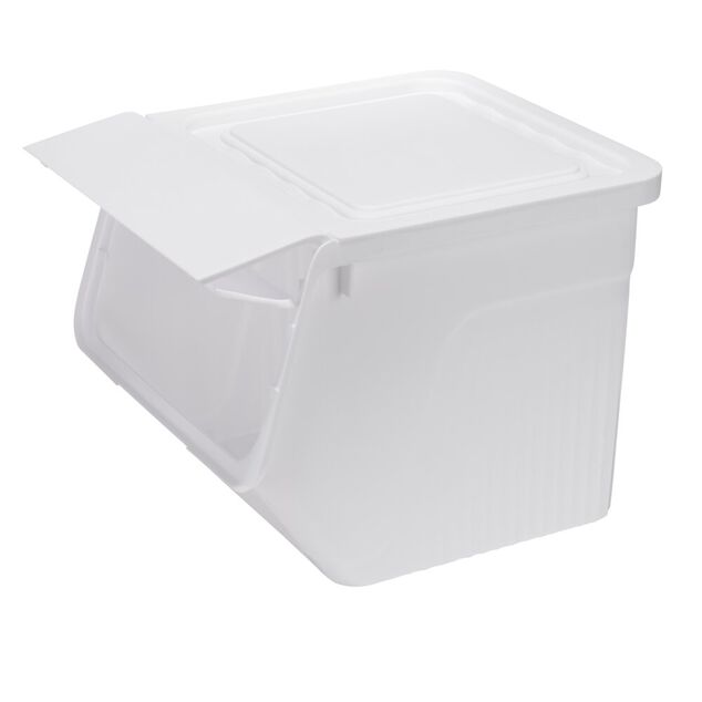 Box de rangement 35L ouverture frontale plastique uni L38,5xP40xH31,5cm (2 mod&egrave;les)