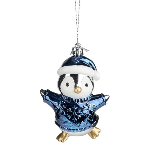 Personnage de No&euml;l bor&eacute;al &agrave; suspendre H8,5cm (4 mod&egrave;les)