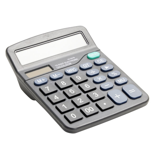 Calculatrice de bureau noir 12x15cm