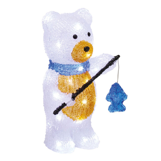 Ours de Noël lumineux 30Led H30 cm