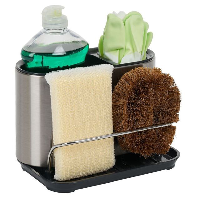 Porte-&eacute;ponge et produit vaisselle  - L.18xl.13xH.12,3cm