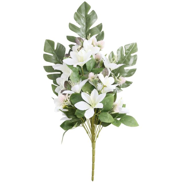 Bouquet artificiel lys blanc &Oslash;12xH50cm