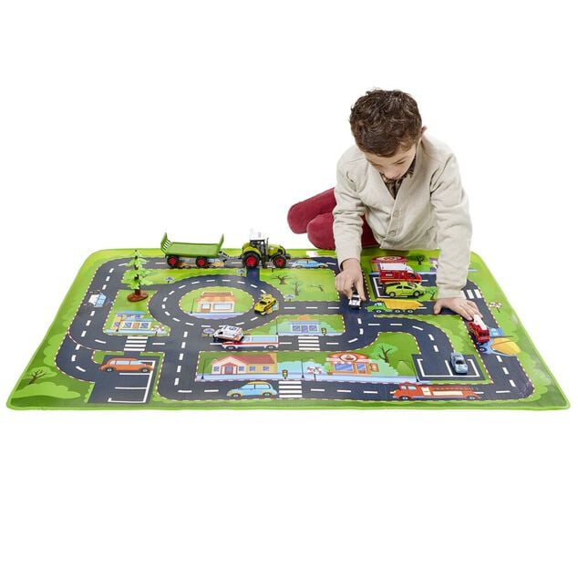 Tapis de jeu enfant thème animaux 180x120cm