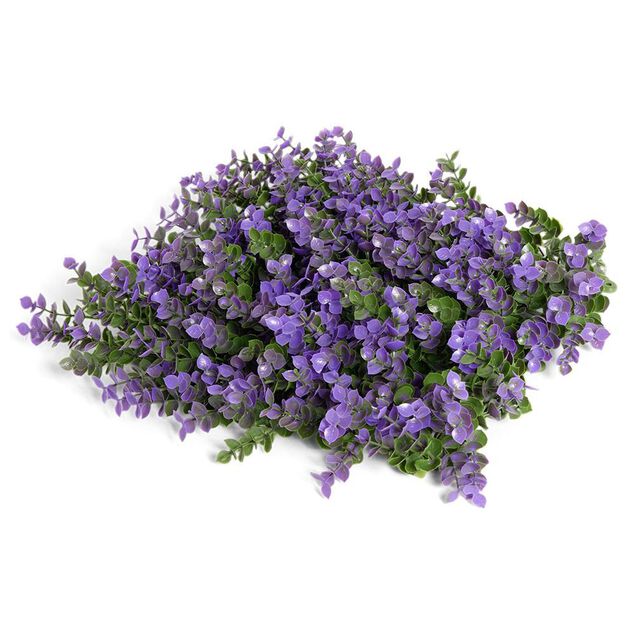 Carré végétal artificiel violette 25x25cm clipsable