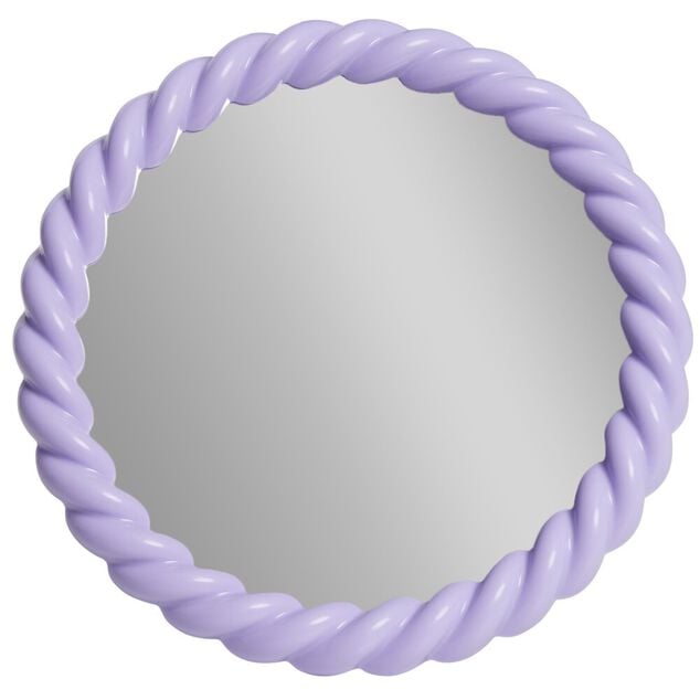 Miroir contour torsad&eacute; pastel &Oslash;19cm (2 mod&egrave;les)