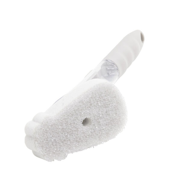 Brosse de nettoyage en mousse avec distributeur de savon intégré L27,5cm