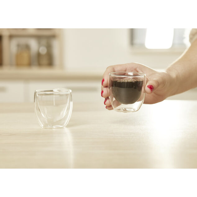 Lot de 2 verres double paroi 80ml