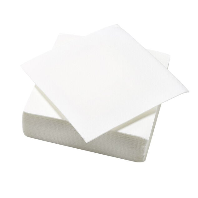 Serviette en papier Tex Touch 2 plis uni blanc x50
