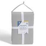Drap housse 90x190cm polycoton gris