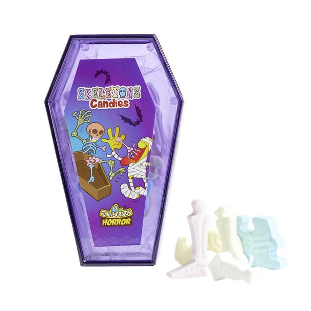 Bonbon Halloween forme squelette