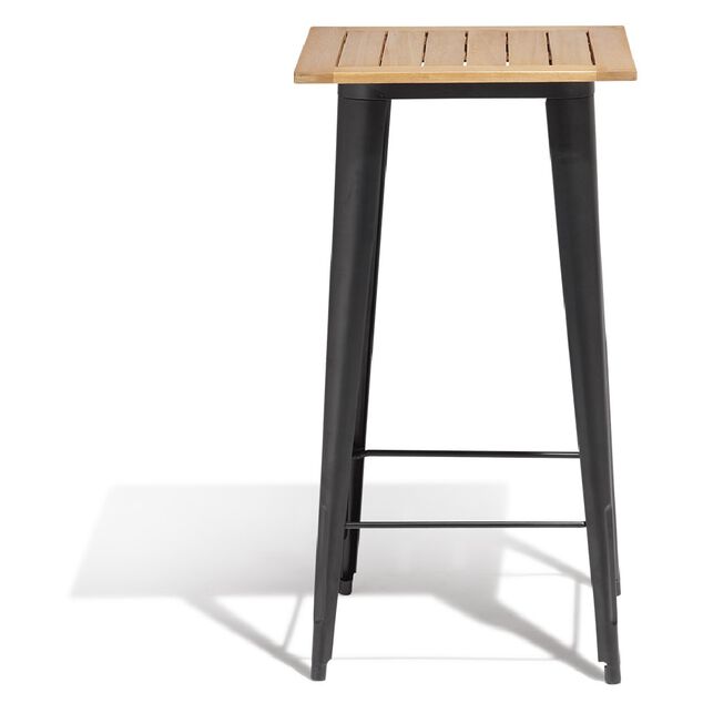 Table haute Fabrik m&eacute;tal et bois certifi&eacute; FSC&reg;