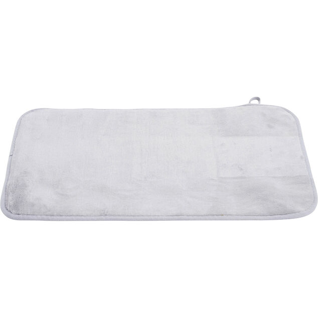 Tapis salle de bain gris