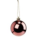 Boule de No&euml;l rose fonc&eacute; brillant &Oslash;6cm
