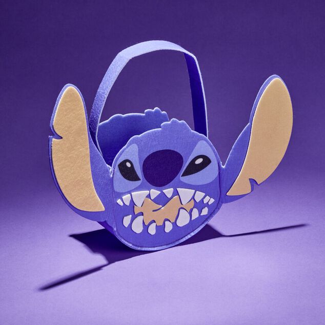Seau &agrave; bonbons Halloween Disney Stitch bleu