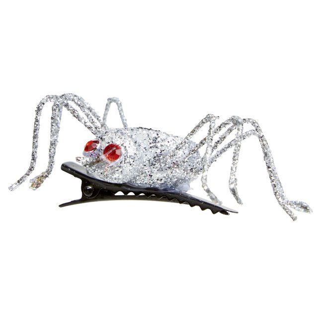 Barrette enfant Haloween d&eacute;cor araign&eacute;e