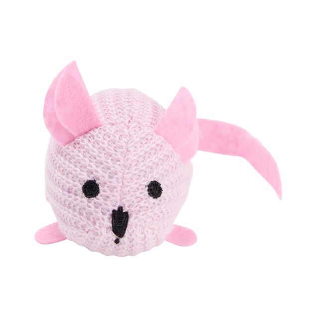 Jouet pour chat souris rose L20cm