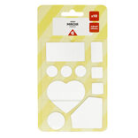 Miroir adh&eacute;sif de tailles diff&eacute;rentes - 10 pi&egrave;ces