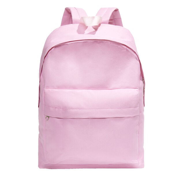 Sac &agrave; dos uni 2 poches 28x10,5xH37cm - 2 mod&egrave;les noir ou rose