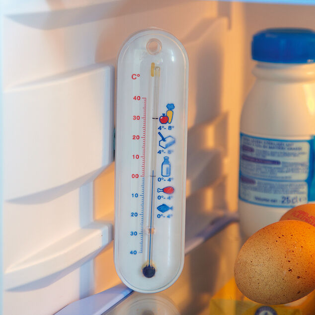 Thermom&egrave;tre de r&eacute;frig&eacute;rateur blanc