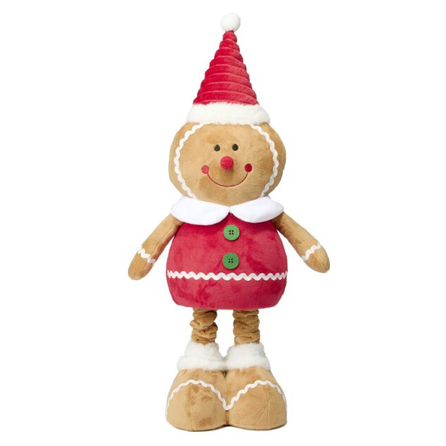 Bonhomme pain d'&eacute;pices &agrave; poser &agrave; jambes extensibles H65cm (2 mod&egrave;les)