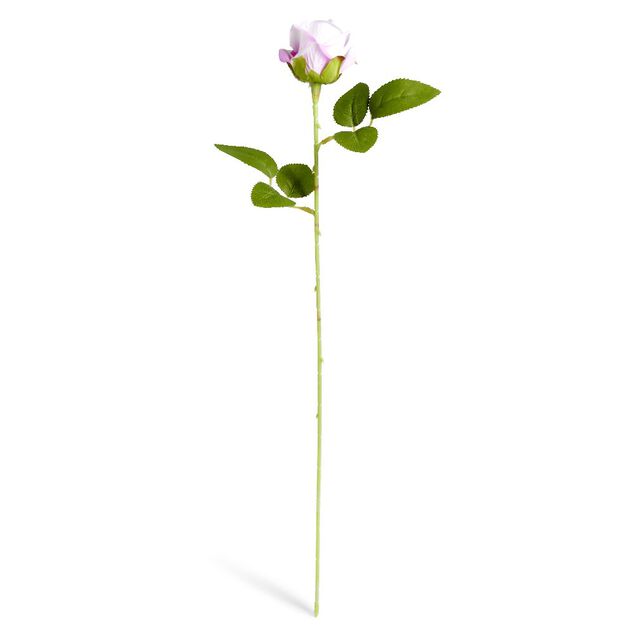 Fleur artificielle rose blanche et rose H51cm