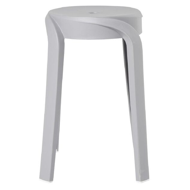 Tabouret Firsty gris &Oslash;26xH46cm