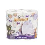 Papier toilette Halloween 4 rouleaux 3 plis