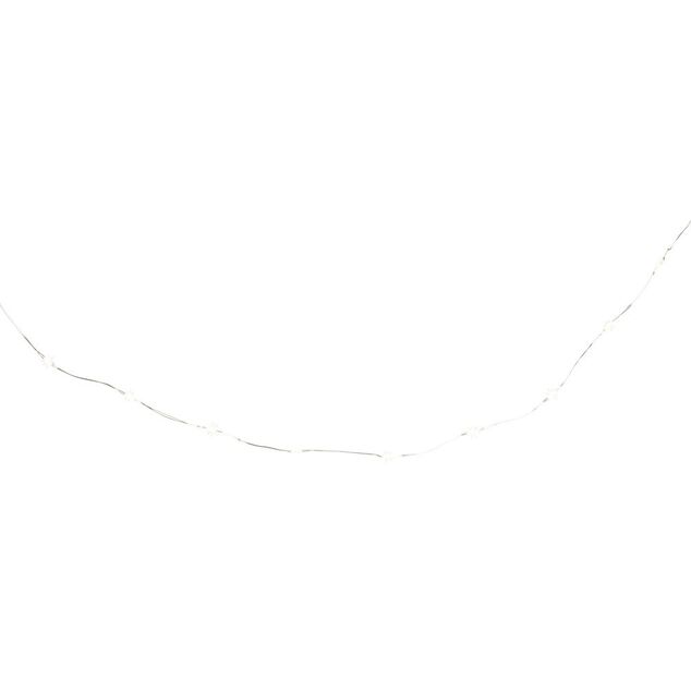 Guirlande &eacute;lectrique fil cuivre 40 microLED 2m d'&eacute;clairage blanc chaud