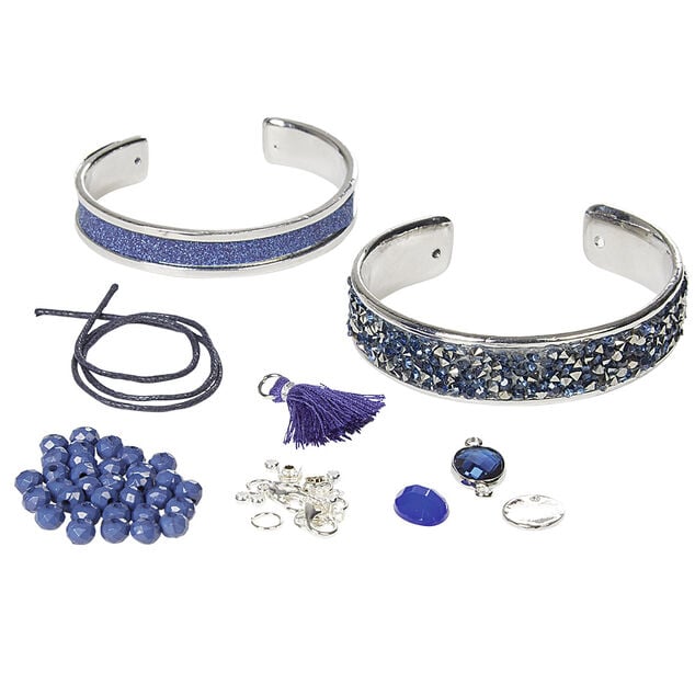 Kit de cr&eacute;ation bracelet bleu chic